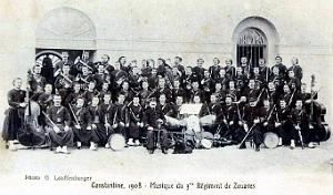 Constantine - 3e Zouaves - Musique - 1908